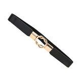 Maxbell Fashion Women Belt Wide Waistband Casual Waist Chain Party Dress PU Leather black