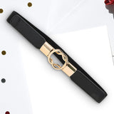 Maxbell Fashion Women Belt Wide Waistband Casual Waist Chain Party Dress PU Leather black