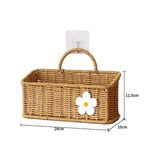 Maxbell Wall Mount Basket with Hanging Handle Decoration for Vegetable Ginger Garlic