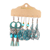 Maxbell Dangle Earrings Set Ear Stud Statement Earrings Tassel for Gifts Women Girls  Style E