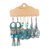 Maxbell Dangle Earrings Set Ear Stud Statement Earrings Tassel for Gifts Women Girls  Style E