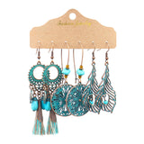 Maxbell Dangle Earrings Set Ear Stud Statement Earrings Tassel for Gifts Women Girls  Style E