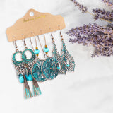 Maxbell Dangle Earrings Set Ear Stud Statement Earrings Tassel for Gifts Women Girls  Style E