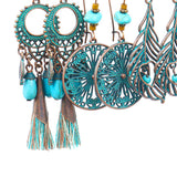 Maxbell Dangle Earrings Set Ear Stud Statement Earrings Tassel for Gifts Women Girls  Style E