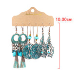 Maxbell Dangle Earrings Set Ear Stud Statement Earrings Tassel for Gifts Women Girls  Style E