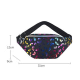 Maxbell Fanny Pack Pouch Waist Bag for Boys Grils Hiking Concert Festival Black