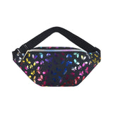 Maxbell Fanny Pack Pouch Waist Bag for Boys Grils Hiking Concert Festival Black