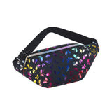 Maxbell Fanny Pack Pouch Waist Bag for Boys Grils Hiking Concert Festival Black