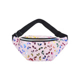 Maxbell Fanny Pack Pouch Waist Bag for Boys Grils Hiking Concert Festival Pink