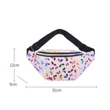 Maxbell Fanny Pack Pouch Waist Bag for Boys Grils Hiking Concert Festival Pink