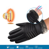 Maxbell Winter Gloves Touchscreen Warm Gloves for Riding Outdoor  Plush Stripe