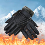 Maxbell Winter Gloves Touchscreen Warm Gloves for Riding Outdoor  Plush Stripe