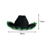 Maxbell Cowboy Hat Party Favors Wide Brim Dress up Holiday Cowgirl Fancy Dress Props