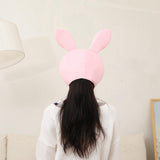 Maxbell Cute Plush Rabbit Hat Costume Hats Stuffed Toy Headdress Bunny Ears Headgear