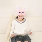 Maxbell Cute Plush Rabbit Hat Costume Hats Stuffed Toy Headdress Bunny Ears Headgear