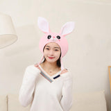 Maxbell Cute Plush Rabbit Hat Costume Hats Stuffed Toy Headdress Bunny Ears Headgear