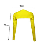 Maxbell Comfortable Sleeve Shawl Breathable Arm Sleeve for Outdoor yellow
