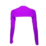 Maxbell Comfortable Sleeve Shawl Breathable Arm Sleeve for Outdoor dark violet