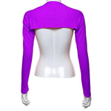 Maxbell Comfortable Sleeve Shawl Breathable Arm Sleeve for Outdoor dark violet