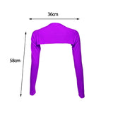 Maxbell Comfortable Sleeve Shawl Breathable Arm Sleeve for Outdoor dark violet