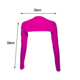 Maxbell Comfortable Sleeve Shawl Breathable Arm Sleeve for Outdoor rose red