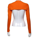 Maxbell Comfortable Sleeve Shawl Breathable Arm Sleeve for Outdoor orange