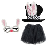 Maxbell Bunny Costume Rabbit Topper Hat Cosplay Skirt for Kids Easter Carnival