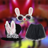 Maxbell Bunny Costume Rabbit Topper Hat Cosplay Skirt for Kids Easter Carnival