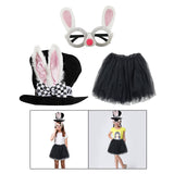 Maxbell Bunny Costume Rabbit Topper Hat Cosplay Skirt for Kids Easter Carnival