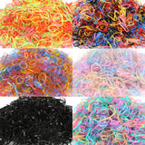 Maxbell 6x 1000Pcs/Pack Small Hair Bands Hair Accessories Ponytail Holder Birthday