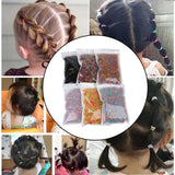 Maxbell 6x 1000Pcs/Pack Small Hair Bands Hair Accessories Ponytail Holder Birthday