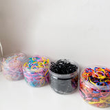 Maxbell 3000 Pieces Elastic Hair Bands Hair Rubber Bands for Wedding Hairstyle