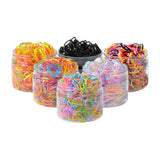 Maxbell 3000 Pieces Elastic Hair Bands Hair Rubber Bands for Wedding Hairstyle