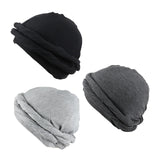 Maxbell Stretch Beanie Cap Headscarf Baggy Skull Hat Sleeping Hat Sports Cycling Cap Black