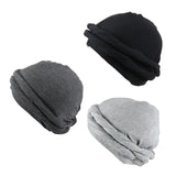 Maxbell Stretch Beanie Cap Headscarf Baggy Skull Hat Sleeping Hat Sports Cycling Cap Black