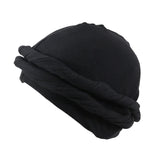 Maxbell Stretch Beanie Cap Headscarf Baggy Skull Hat Sleeping Hat Sports Cycling Cap Black