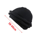 Maxbell Stretch Beanie Cap Headscarf Baggy Skull Hat Sleeping Hat Sports Cycling Cap Black