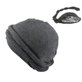 Maxbell Stretch Beanie Cap Headscarf Baggy Skull Hat Sleeping Hat Sports Cycling Cap Grey