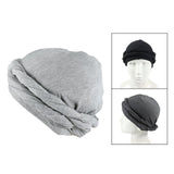 Maxbell Stretch Beanie Cap Headscarf Baggy Skull Hat Sleeping Hat Sports Cycling Cap Light Grey