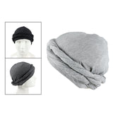 Maxbell Stretch Beanie Cap Headscarf Baggy Skull Hat Sleeping Hat Sports Cycling Cap Light Grey