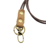 Maxbell Neck Lanyards Strong Metal Clip Leather Lanyard Strap for Keys Wallet Phone