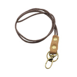 Maxbell Neck Lanyards Strong Metal Clip Leather Lanyard Strap for Keys Wallet Phone