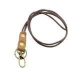 Maxbell Neck Lanyards Strong Metal Clip Leather Lanyard Strap for Keys Wallet Phone