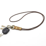 Maxbell Neck Lanyards Strong Metal Clip Leather Lanyard Strap for Keys Wallet Phone