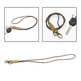 Maxbell Neck Lanyards Strong Metal Clip Leather Lanyard Strap for Keys Wallet Phone
