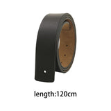 Maxbell 47inch PU Leather Men Belts Costume Accessories for DIY Craft Projects Gifts Black