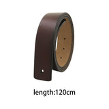 Maxbell 47inch PU Leather Men Belts Costume Accessories for DIY Craft Projects Gifts Brown
