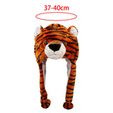 Maxbell Cute Plush Animal Hat Headgear Winter Warm Halloween Stuffed Toy Beanie Tiger