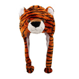 Maxbell Cute Plush Animal Hat Headgear Winter Warm Halloween Stuffed Toy Beanie Tiger