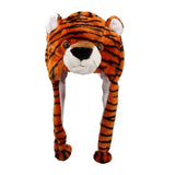 Maxbell Cute Plush Animal Hat Headgear Winter Warm Halloween Stuffed Toy Beanie Tiger